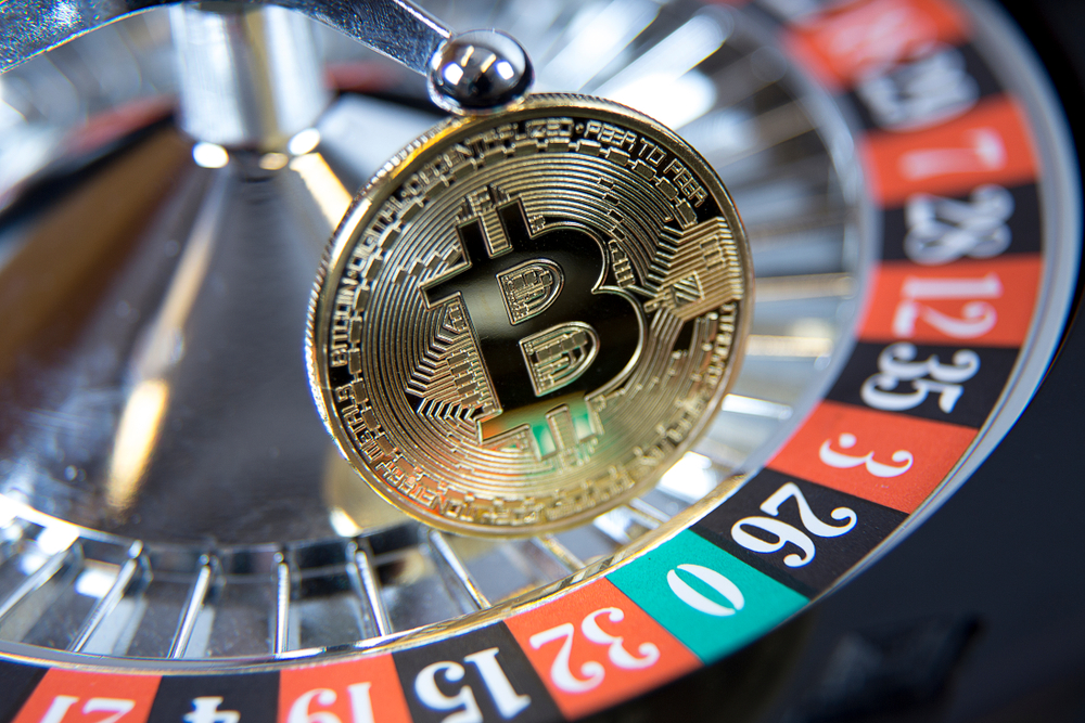 Bitcoin,On,The,Table,In,The,Casino